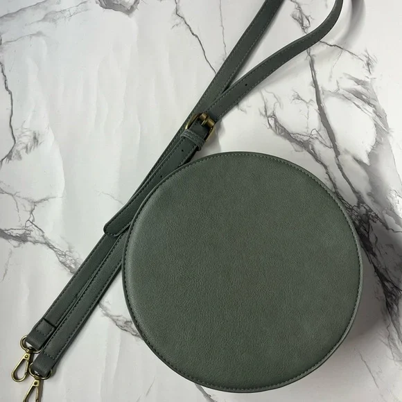 Anthropologie Gray Chained Circle Crossbody Bag - Picture 13 of 13